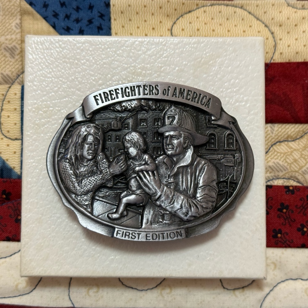 1992 Firefighters of America Belt Buckle